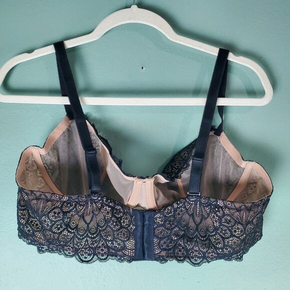 Torrid Womens Black Nude Balconette Unlined Bra Size 42B - Picture 2 of 5